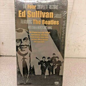 the Beatles Ed Sullivan Presents : 4 Complete Shows (2 VHS, 2003, - NEW Sealed